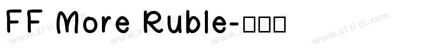 FF More Ruble字体转换